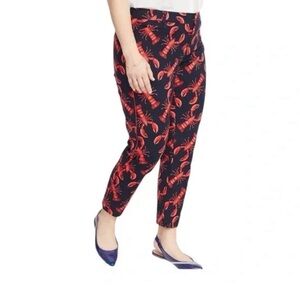 NWT Old Navy Mid Rise Lobster Print Pockets Pixie Ankle Pants Size 14